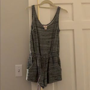 Mossimo might Grey sweatshirt material romper